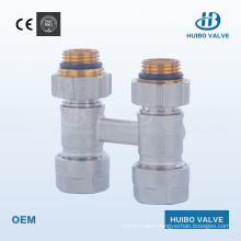 Nickel Plated Brass H-Type Radiator Valve